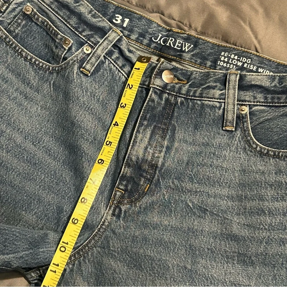 J. Crew ‘84 Low Rise Wide Leg  106551 Fit Blue Jeans, Women’s size 31